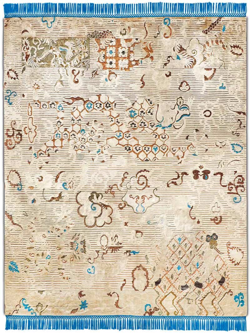 RUG-STAR_Ikat_Dragon_02_ElectricBlue_CreamFineLines_CC-IK2GEU-CF-SWPE-OX_BS