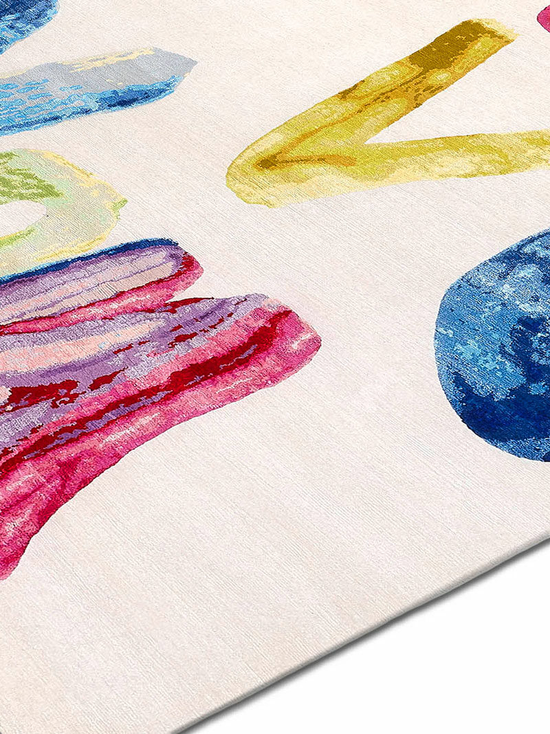 LoveMessage Handwriting I love You Original on White - RUG STAR